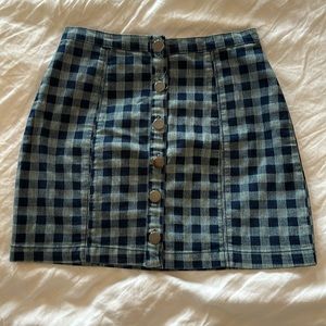 Urban outfitters checkered skirt